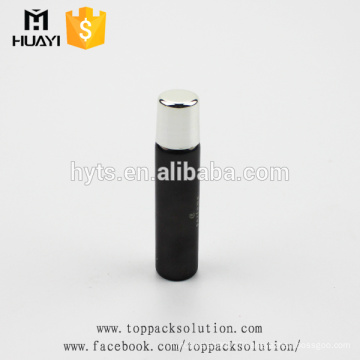 silvery screw caps black cylinder tube packaging uv glass bottle wholesale